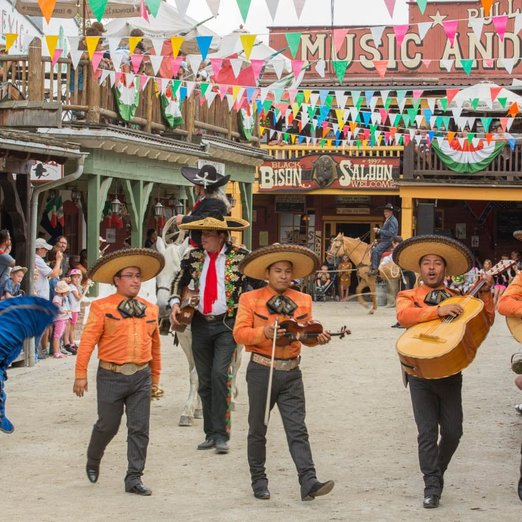 Mexikanische Band in der Westernstadt Pullman City